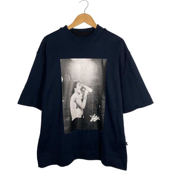 WE11DONE Black And Navy Reversible Gig T-shirt - Picture 1 of 9